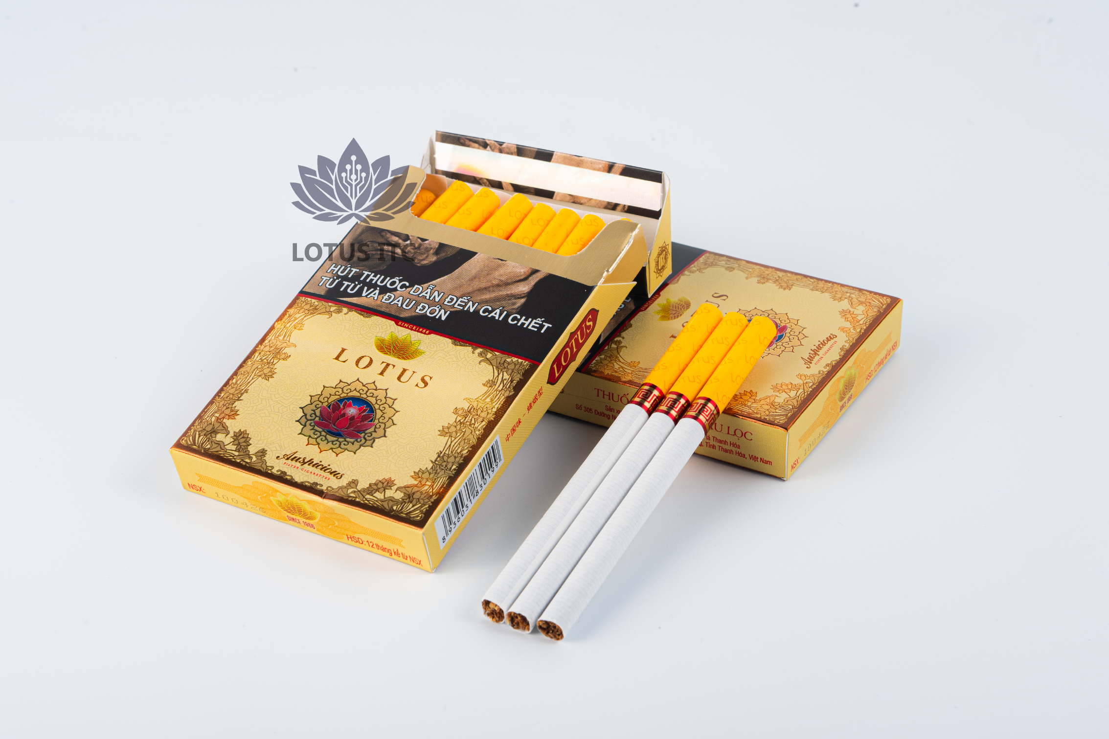 Thuốc lá Lotus Cát Tường (20 Điếu/Bao) (1 Cây/10 bao)